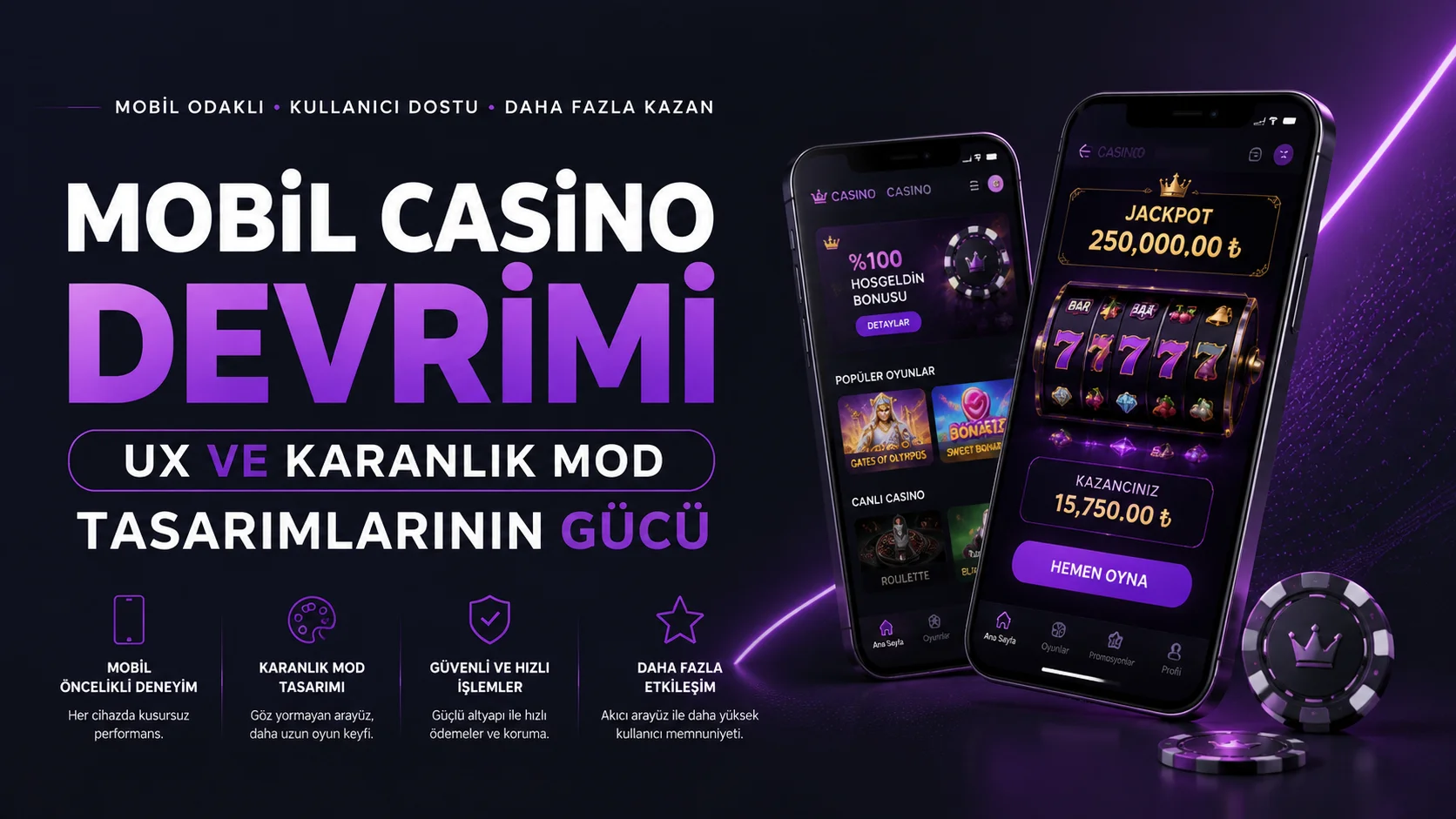 Mobil Casino Devrimi: UX ve Karanlık Mod Tasarımlarının Gücü